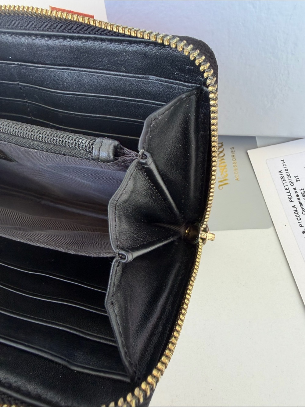 Vivienne Westwood Pink, White & Black Trim Colorblock Wallet - Picture 9 of 13